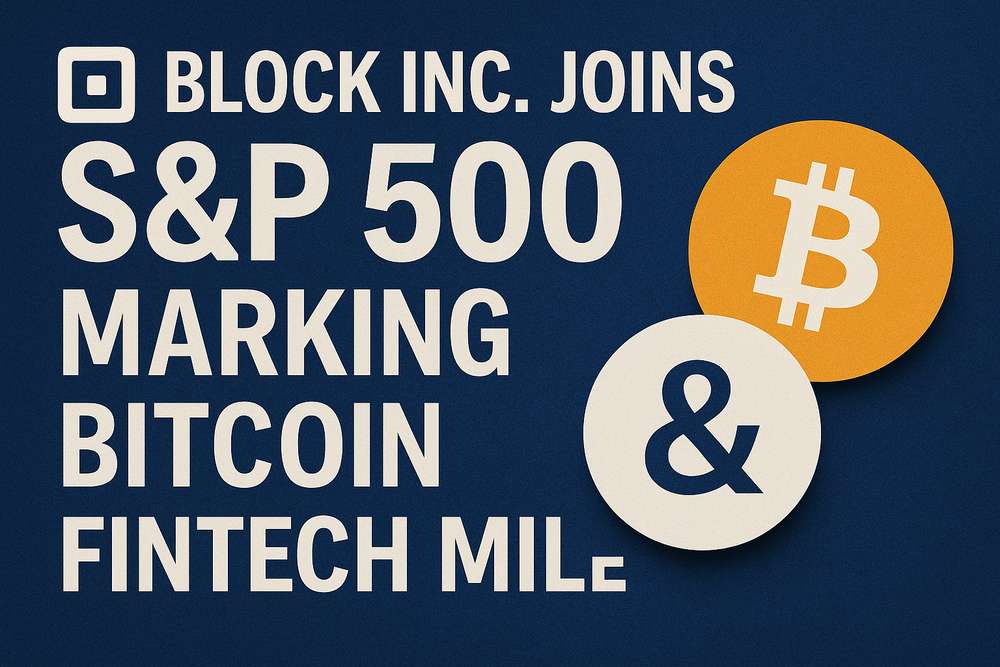 Block Inc. Joins S&P 500, Marking Bitcoin Fintech Milestone