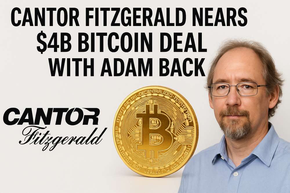 Cantor Fitzgerald Nears $4B Bitcoin Deal with Adam Back