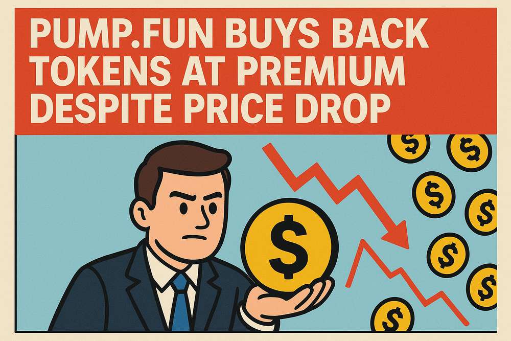 Pump.fun Buys Back Tokens at Premium Despite Price Drop
