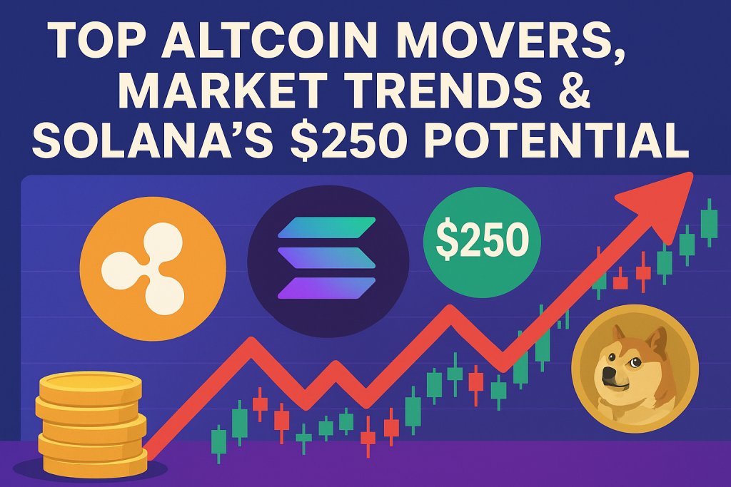 Top Altcoin Movers, Market Trends & Solana’s $250 Potential – Daily Crypto Recap