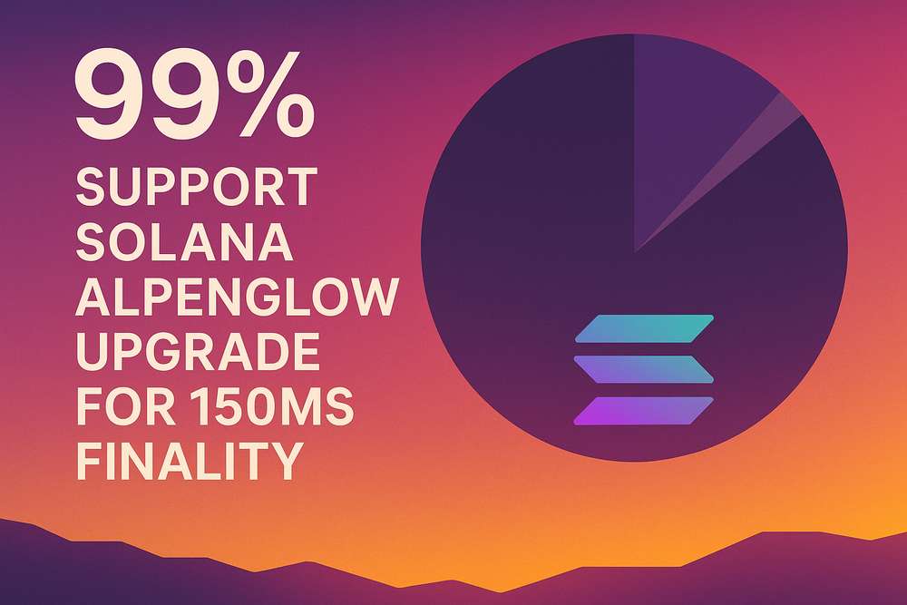 99% Support Solana Alpenglow Upgrade for 150ms Finality