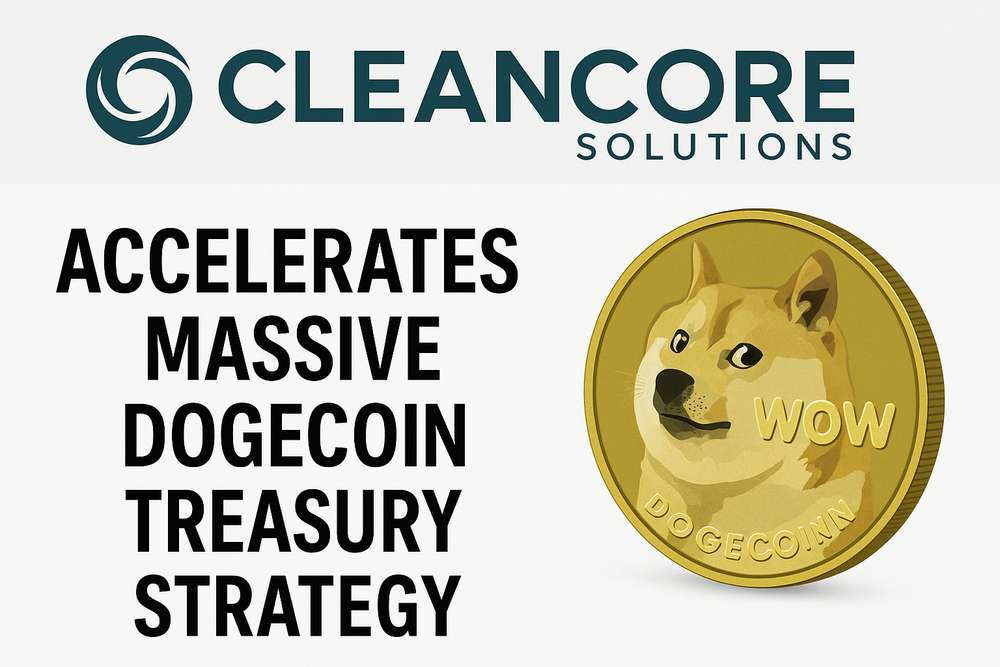 CleanCore Solutions Accelerates Massive Dogecoin Treasury Strategy