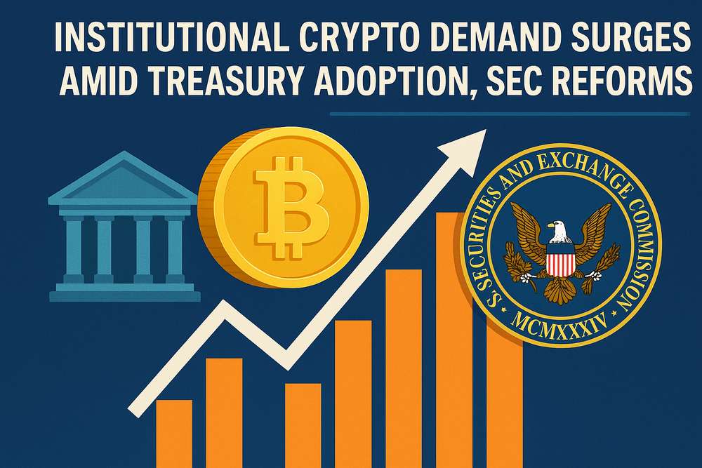 Institutional Crypto Demand Surges Amid Treasury Adoption SEC Reforms