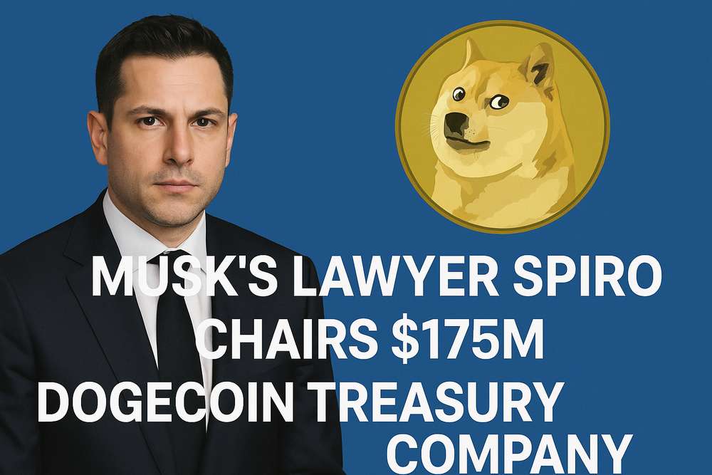 Musk’s Lawyer Spiro Chairs $175M Dogecoin Treasury Company