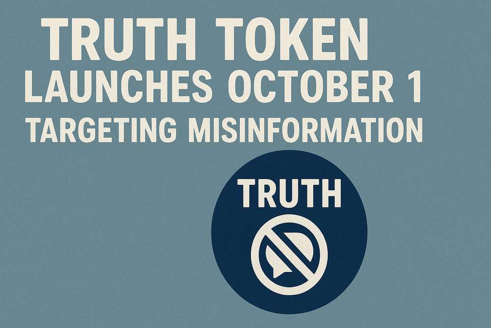 TRUTH Token Launches October 1 Targeting Misinformation