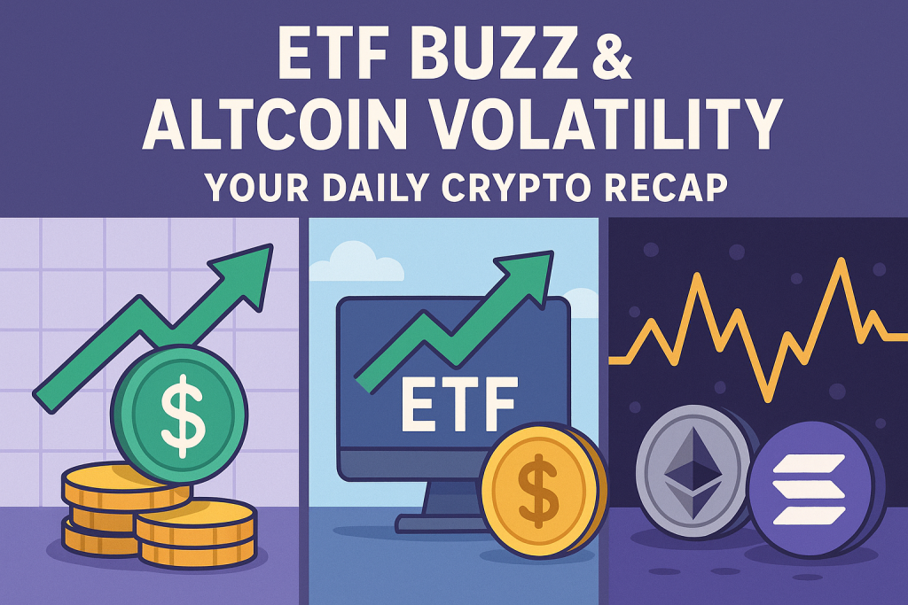 Stablecoin Surge, ETF Buzz & Altcoin Volatility – Your Daily Crypto Recap