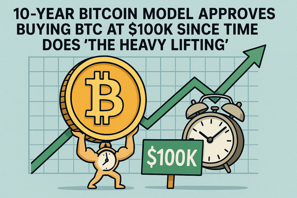 10-year Bitcoin model approves buying BTC at $100K since time does ‘the heavy lifting’